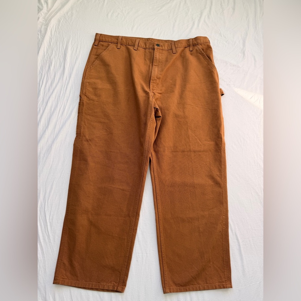 Carhartt B11 Brown Duck Carpenter Work Pants Men’s 44x30 Utility Dungaree